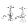 Chatsworth 1928 Traditional 5 Inch Spout Crosshead Pillar Basin Taps