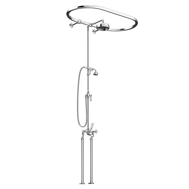 Chatsworth 1928 Traditional Free Standing Over Bath Shower System 3933