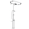 Chatsworth 1928 Traditional Free Standing Over-Bath Shower System  Profile Large Image