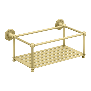 Chatsworth 1928 Traditional Large Bottle Rack Brushed Brass