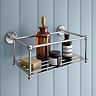 Chatsworth 1928 Traditional Large Bottle Rack - Chrome Large Image