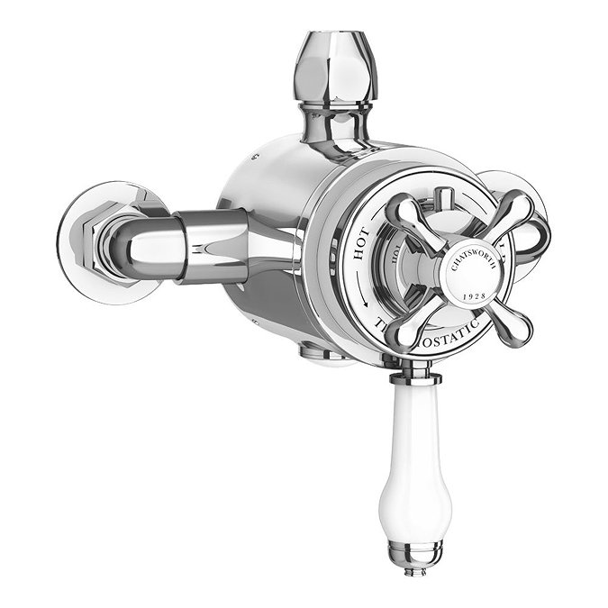 Chatsworth 1928 Traditional Luxury Rigid Riser Shower Kit with Diverter & Valve