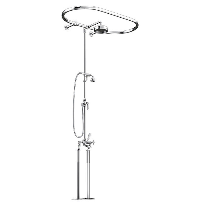 Chatsworth 1928 Traditional Over-Bath Shower System  Profile Large Image