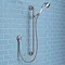 Chatsworth 1928 Traditional Push-Button Shower Pack with Slide Rail Kit + Ceiling Mounted Head  Prof