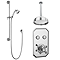 Chatsworth 1928 Traditional Push-Button Shower Pack with Slide Rail Kit + Ceiling Mounted Head