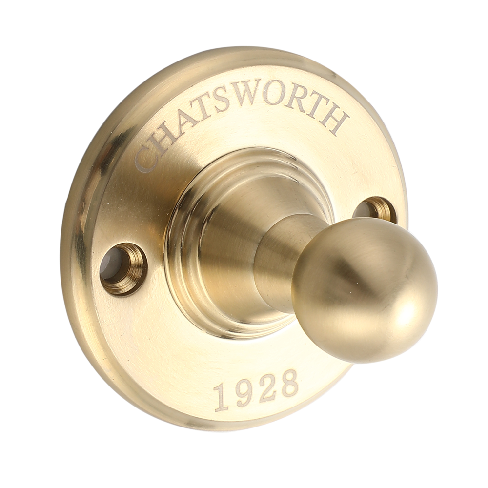 Chatsworth 1928 Traditional Robe Hook Brushed Brass