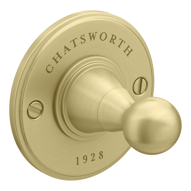 Chatsworth 1928 Traditional Robe Hook Brushed Brass