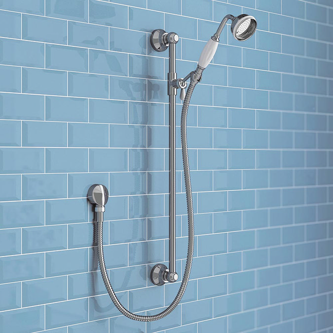 Chatsworth 1928 Traditional Shower Package with Concealed Valve + Slide Rail Kit  Standard Large Ima