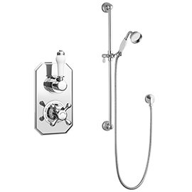 Chatsworth 1928 Traditional Shower Package with Concealed Valve + Slide Rail Kit Medium Image
