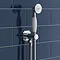 Chatsworth 1928 Traditional Shower with Concealed Valve, 8" Head + Handset  In Bathroom Large Image