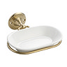 Chatsworth 1928 Traditional Soap Dish Holder Brushed Brass