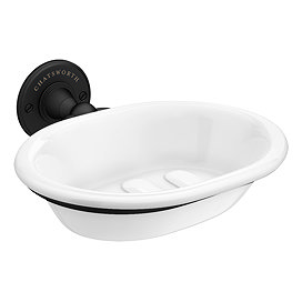 Chatsworth 1928 Traditional Soap Dish Holder Matt Black