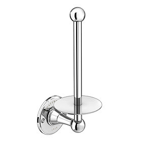 Chatsworth 1928 Traditional Spare Toilet Roll Holder - Chrome Large Image