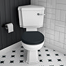 Chatsworth 1928 Traditional Toilet Roll Holder Matt Black