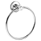 Chatsworth 1928 Traditional Towel Ring (Chrome with White Indice)