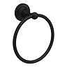 Chatsworth 1928 Matt Black Traditional Towel Ring 