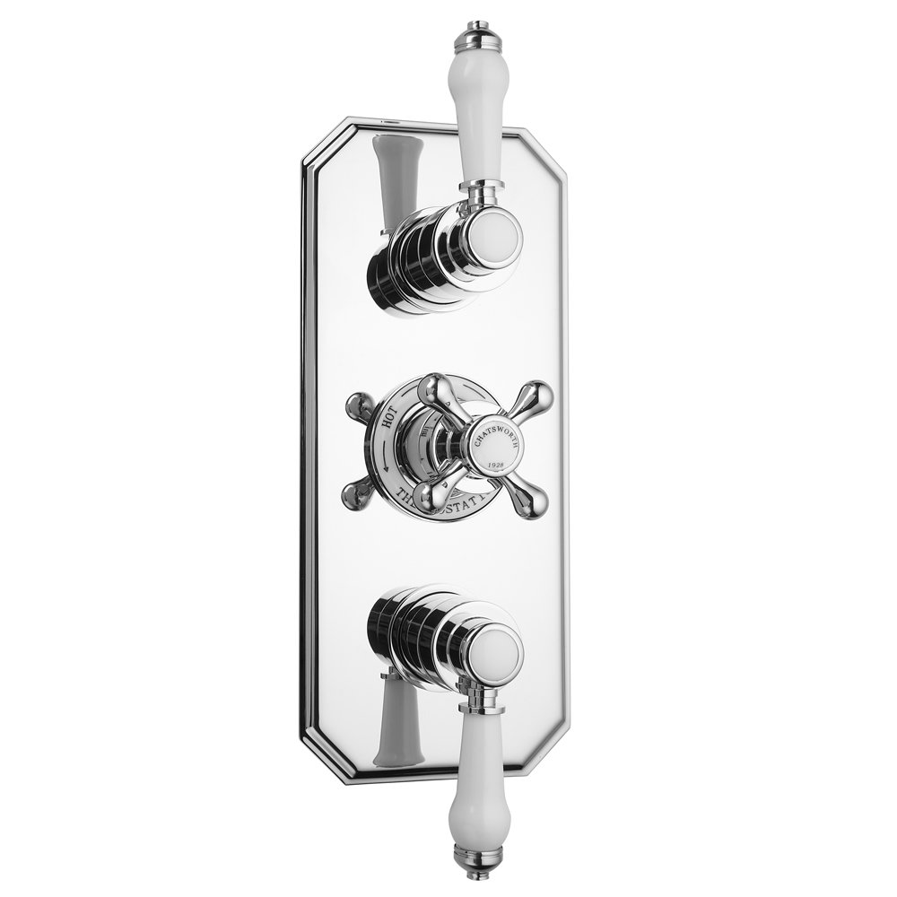 Chatsworth 1928 Traditional Triple Concealed Thermostatic Shower Valve Victorian Plumbing Uk 2572