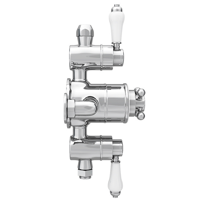 Chatsworth 1928 Traditional Triple Exposed Thermostatic Shower Valve  Profile Large Image