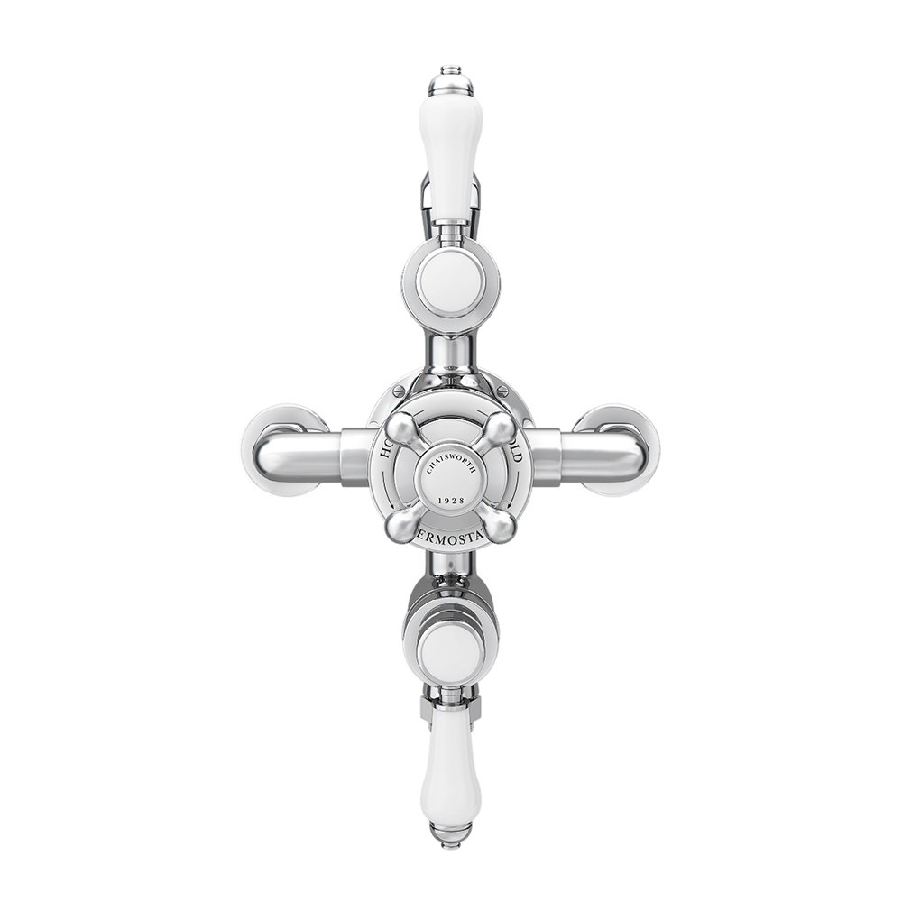 Chatsworth 1928 Traditional Triple Exposed Thermostatic Shower Valve Victorian Plumbing Uk 6115