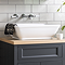 Chatsworth 1928 Traditional Wall Mounted White Lever Basin Mixer Tap