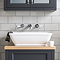 Chatsworth 1928 Traditional Wall Mounted White Lever Basin Mixer Tap