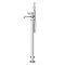 Chatsworth 1928 Traditional White Lever Freestanding Bath Shower Mixer Tap  In Bathroom Large Image
