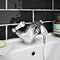 Chatsworth 1928 Traditional White Lever Mono Basin Mixer Tap + Waste  Standard Large Image