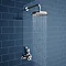 Chatsworth 1928 Twin Exposed Thermostatic Shower Pack (inc. Valve, Elbow + Fixed Shower Head) Large 