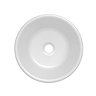 Chatsworth 390mm Traditional Round Countertop Basin Gloss White