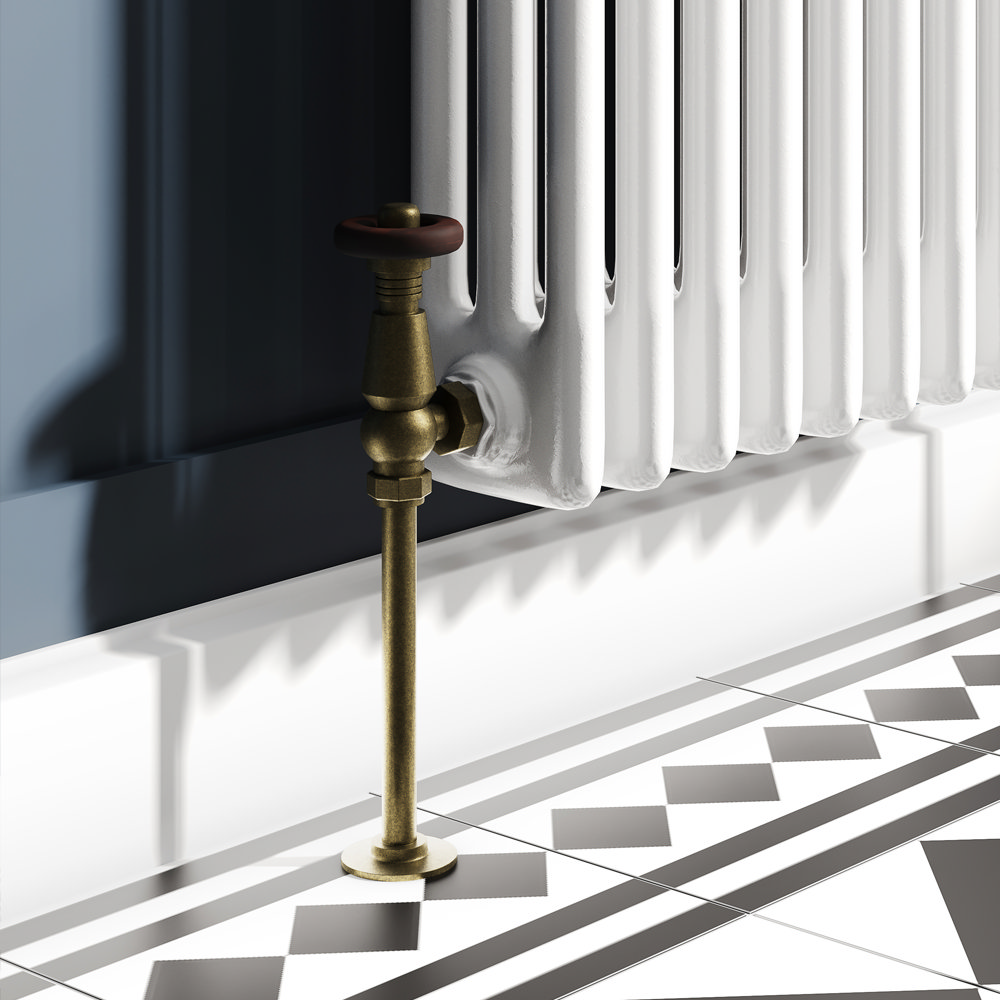 Chatsworth 450 X 1010mm Cast Iron Style 3 Column White Radiator Chatsworth 450 X 1010mm Cast Iron Style 3 Column White Radiator