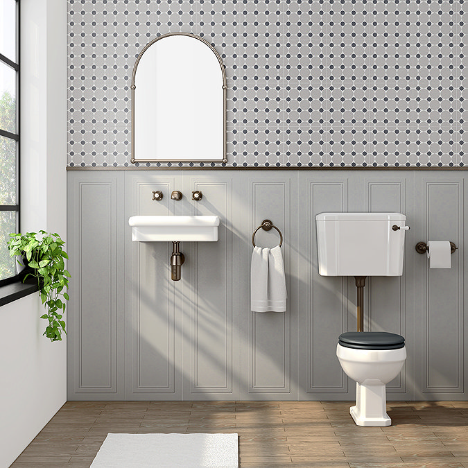 Chatsworth 450mm Wall Hung 0TH Basin Gloss White