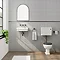 Chatsworth 450mm Wall Hung 0TH Basin Gloss White