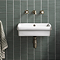 Chatsworth 450mm Wall Hung 0TH Basin Gloss White