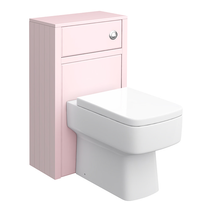 Chatsworth 500mm Traditional Pink Toilet Unit Only Large Image