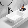 Chatsworth 535 x 390mm Traditional Rectangular Countertop Basin Gloss White