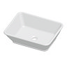 Chatsworth 535 x 390mm Traditional Rectangular Countertop Basin Gloss White