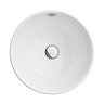 Chatsworth 545mm White Countertop Vanity with Worktop, Round Basin & Chrome Handles