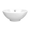 Chatsworth 545mm White Countertop Vanity with Worktop, Round Basin & Chrome Handles