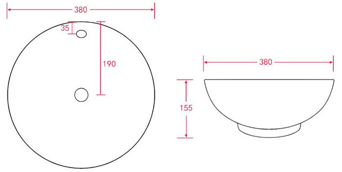 Chatsworth 545mm Grey Wall Hung Countertop Vanity with Worktop, Round Basin & Matt Black Handles