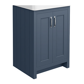 Chatsworth 560mm Blue Vanity Cabinet (excluding Basin) Large Image