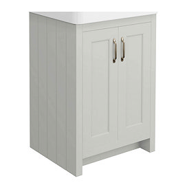 Chatsworth 560mm Grey Vanity Cabinet (excluding Basin) Large Image