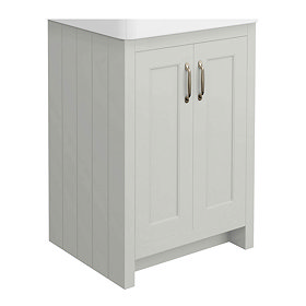 Chatsworth 560mm Grey Vanity Cabinet (excluding Basin) Large Image