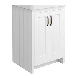 Chatsworth 560mm White Vanity Cabinet (excluding Basin) Large Image