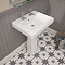 Chatsworth 580mm Square Basin with Full Pedestal (2 Tap Hole)