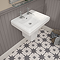 Chatsworth 580mm Square Basin with Semi Pedestal (2 Tap Hole)