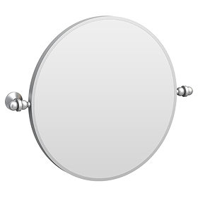 Chatsworth 600 Round Tiltable Mirror - Chrome