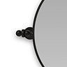 Chatsworth 600 Round Tiltable Mirror - Matt Black