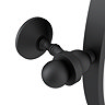 Chatsworth 600 Round Tiltable Mirror - Matt Black