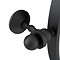 Chatsworth 600 Round Tiltable Mirror - Matt Black
