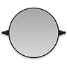 Chatsworth 600 Round Tiltable Mirror - Matt Black